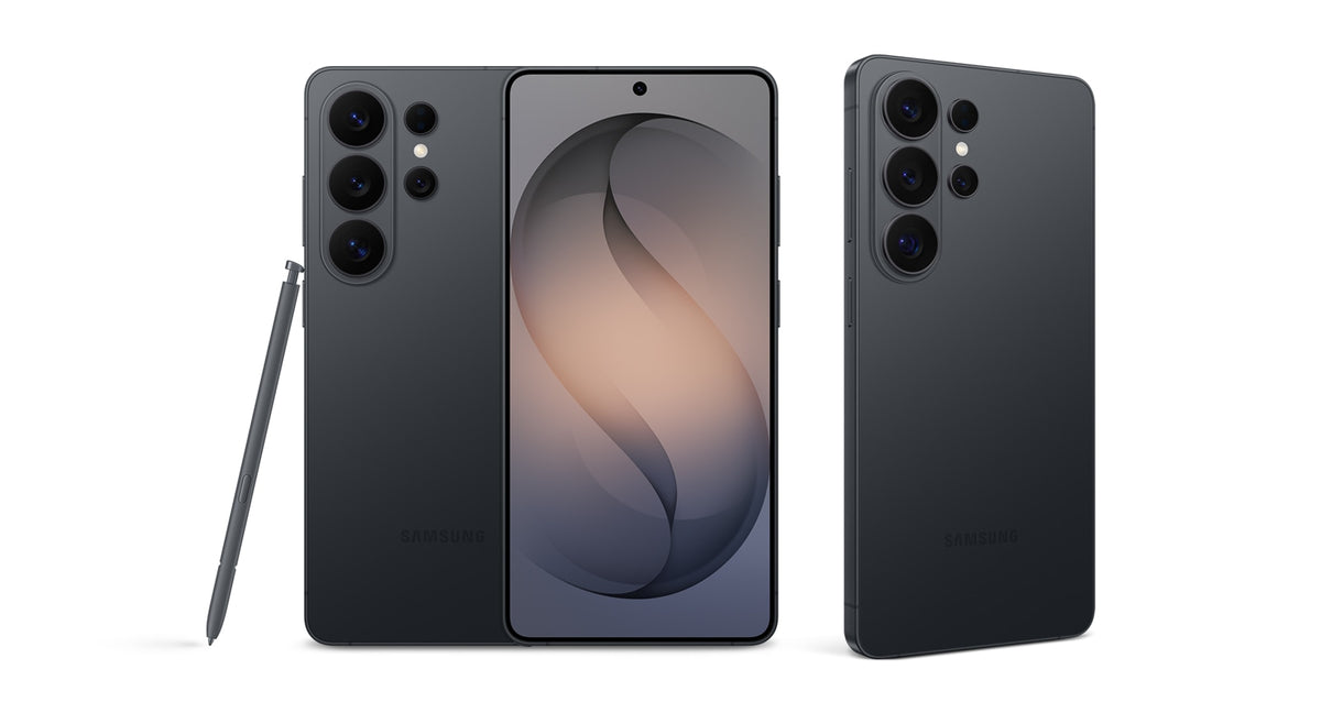Samsung Galaxy S26 Ultra, vedere față și spate cu S Pen — imagine de prezentare